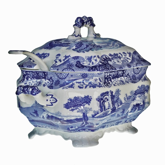 Spode Dining Spode Large Rectangle Tureen With Ladle Set Nwt Poshmark